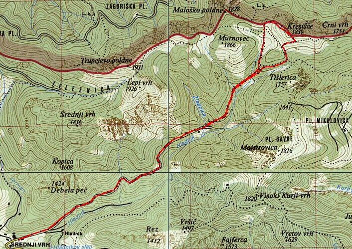 Trip1 Srednji vrh-Kresie-Srednji vrh