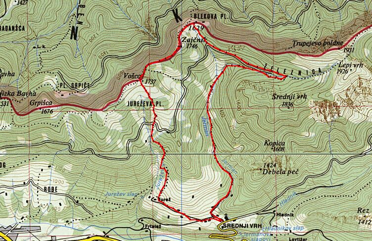 Trip3 - Srednji vrh, Blekova planina,Voca, Srednji vrh